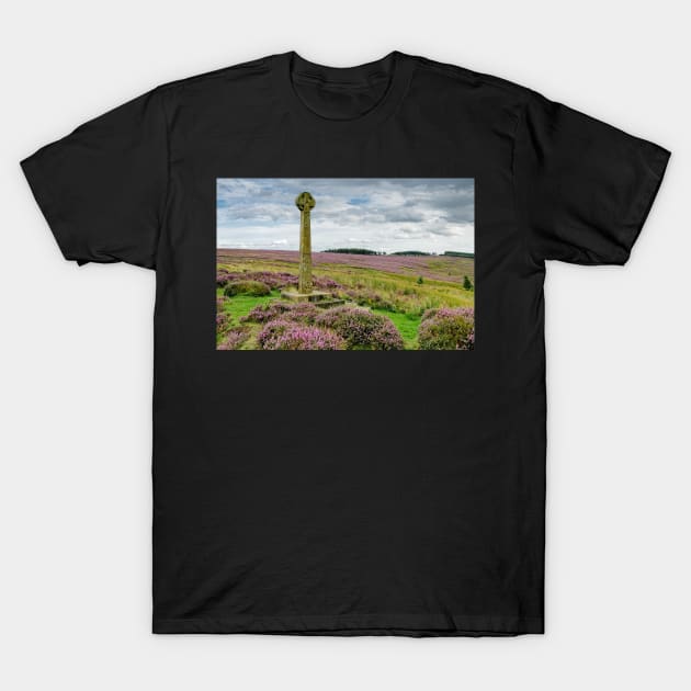 Rosedale Millenium Cross North York Moors T-Shirt by MartynUK